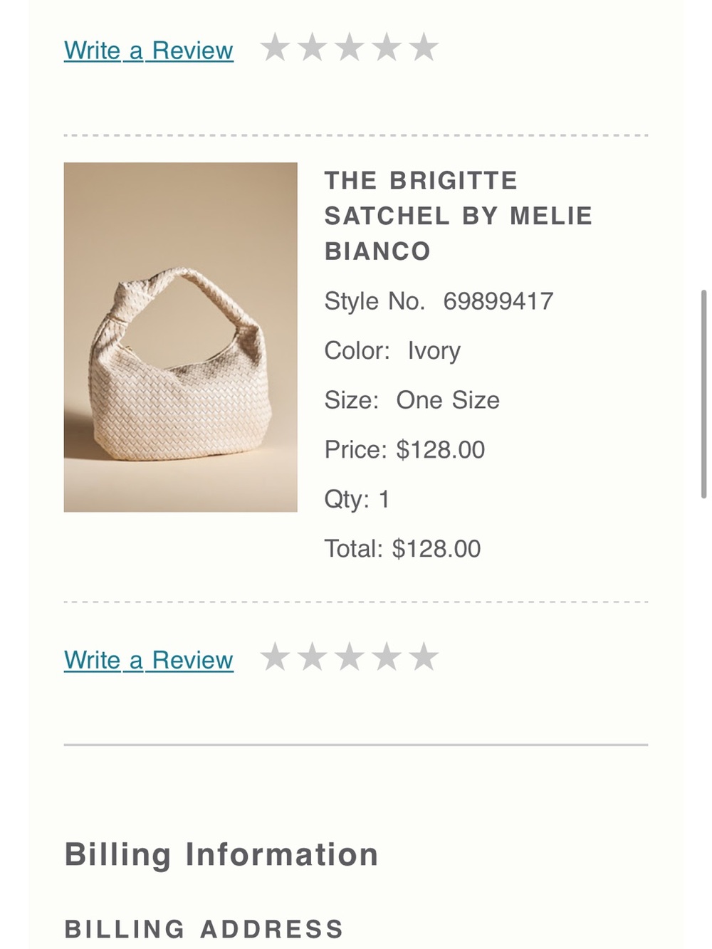 The Brigitte Satchel by Melie Bianco — Ivory Woven Shoulder Bag